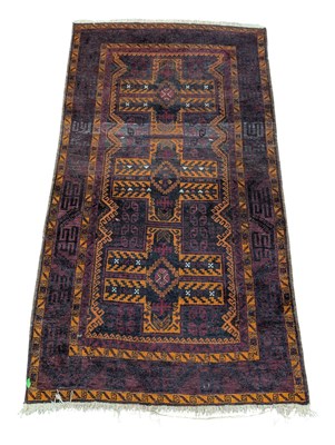 Lot 728 - 20TH CENTURY PERSIAN ISLAMIC AFGHAN CARPET FLOOR RUG
