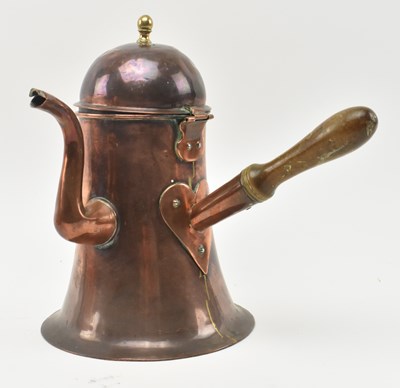 Lot 142 - TWO 18TH CENTURY COPPER WARES & A REGENCY PERIOD KETTLE