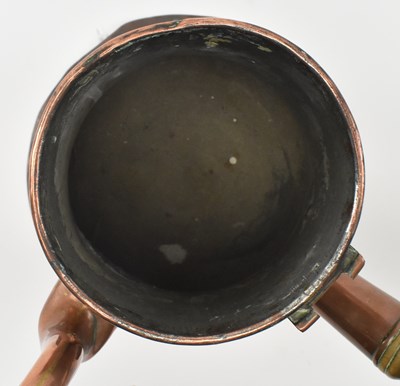 Lot 142 - TWO 18TH CENTURY COPPER WARES & A REGENCY PERIOD KETTLE