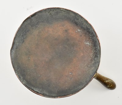 Lot 142 - TWO 18TH CENTURY COPPER WARES & A REGENCY PERIOD KETTLE