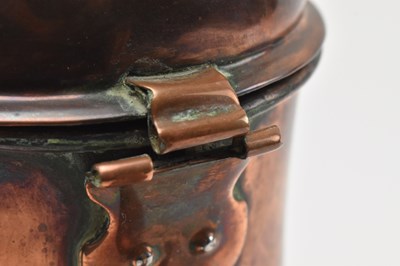 Lot 142 - TWO 18TH CENTURY COPPER WARES & A REGENCY PERIOD KETTLE