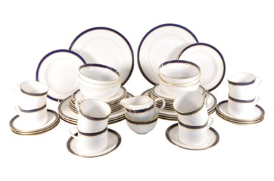 Lot 2 - ROYAL WORCESTER - HOWARD PATTERN COBALT BLUE & GILT DINNER SERVICE