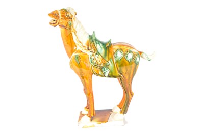 Lot 459 - 20TH CENTURY CHINESE CERAMIC TANG HORSE FIGURE