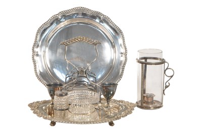Lot 194 - VICTORIAN 19TH CENTURY SILVER PLATE BREAKFAST TRAY