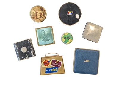 Lot 391 - COLLECTION OF MID CENTURY POWDER COMPACTS