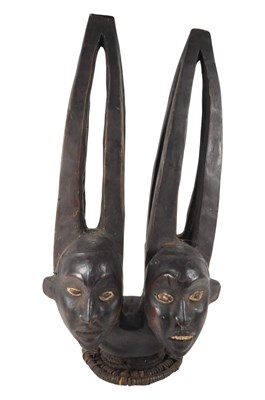 Lot 394 - 20TH CENTURY NIGERIAN EKOI HEADDRESS STATUE