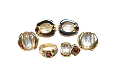 Lot 277 - COLLECTION OF SILVER KAI YIN LO EARRINGS PENDANT & RING