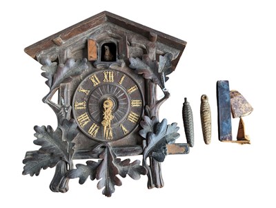 Lot 696 - 20TH CENTURY GERMAN BLACK FOREST STYLE CUCKOO CLOCK