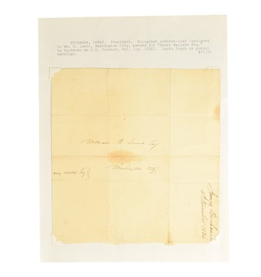 Lot 187 - AMERICAN PRESIDENT - JAMES BUCHANAN (D.1868) – ENVELOPE