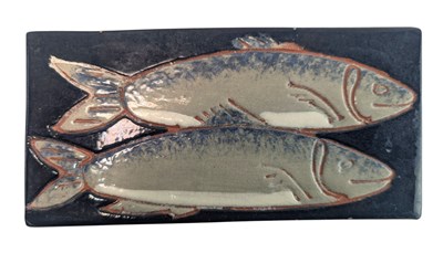 Lot 588 - MARBLEHEAD STUDIO POTTERY TILEWORKS - EARLY 20TH CENTURY GLAZED TERRACOTTA TILE