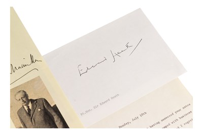 Lot 15 - BRITISH PRIME MINISTERS - COLLECTION OF AUTOGRAPHS