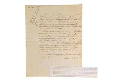 Lot 89 - NAPOLEON INTEREST - HORTENSE DE BEAUHARNAIS - LETTER