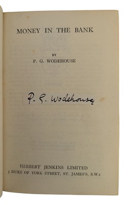 Lot 5 - WODEHOUSE, P. G. 1946 MONEY IN THE BANK: SIGNED, FIRST EDITION, REVIEW COPY