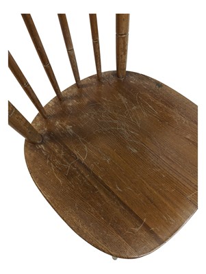 Lot 609 - ERCOL MANNER - SET OF SIX MID CENTURY BEECH & ELM DINING CHAIRS