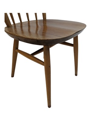 Lot 609 - ERCOL MANNER - SET OF SIX MID CENTURY BEECH & ELM DINING CHAIRS