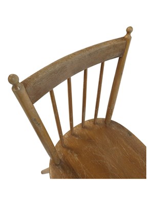 Lot 609 - ERCOL MANNER - SET OF SIX MID CENTURY BEECH & ELM DINING CHAIRS