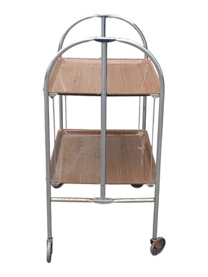 Lot 807 - GERLINOL BRENSHEY DINETT - MID CENTURY FOLDING SERVING TROLLEY