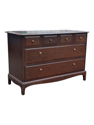 Lot 613 - STAG FURNITURE - MID CENTURY MINSTREL RANGE CHEST OF DRAWERS