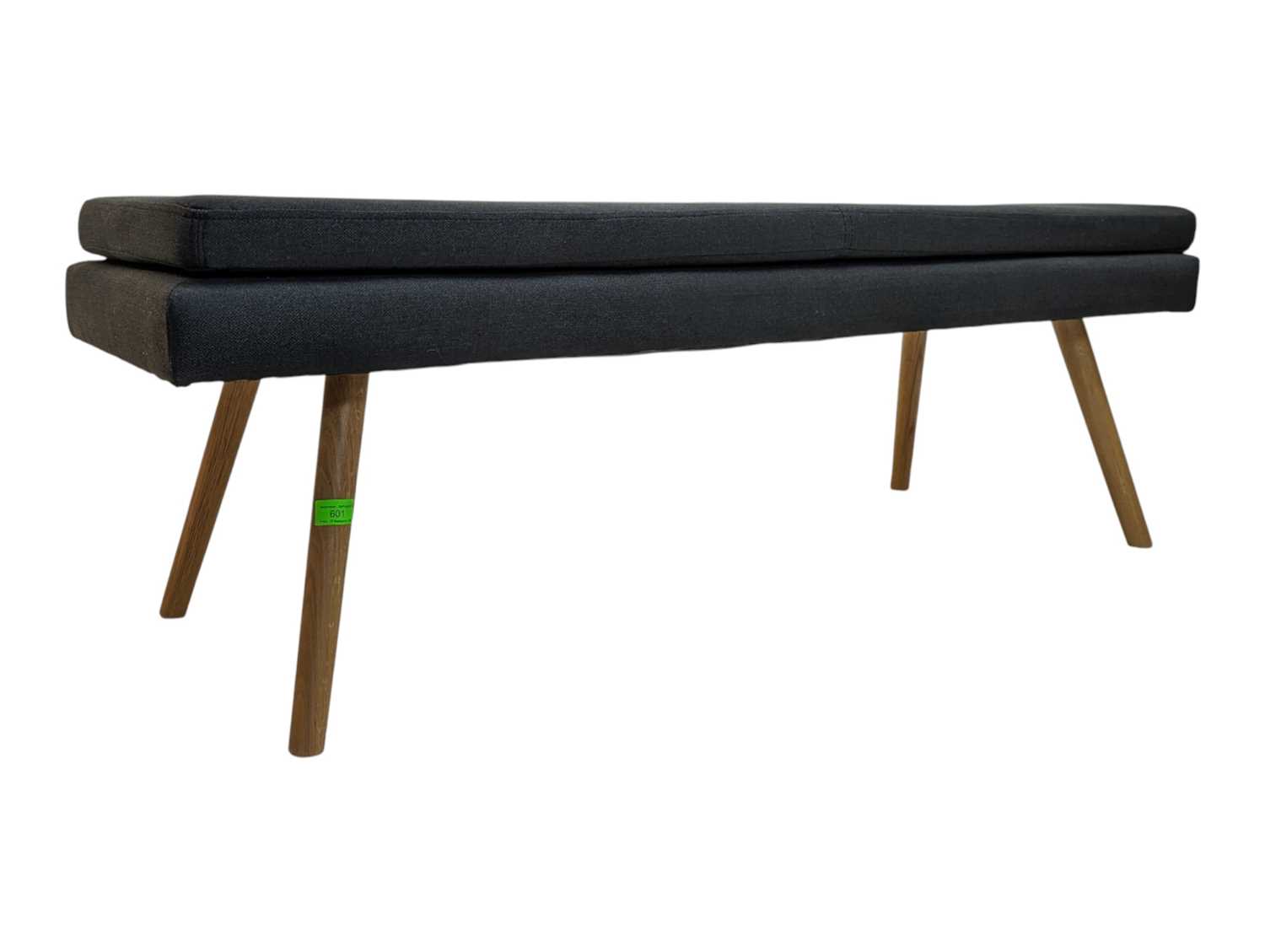 Lot 601 - CONTEMPORARY DESIGNER UPHOLSTERED OTTOMAN BENCH