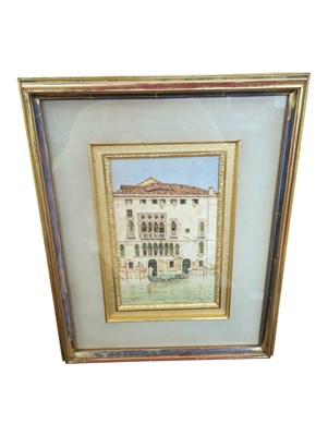 Lot 679 - CHARLES EDWARD HERNE - 19TH CENTURY VENICE WATERCOLOUR