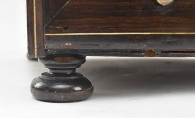 Lot 53 - INDO-PORTUGUESE ROSEWOOD WALNUT EBONY & IVORY CABINET