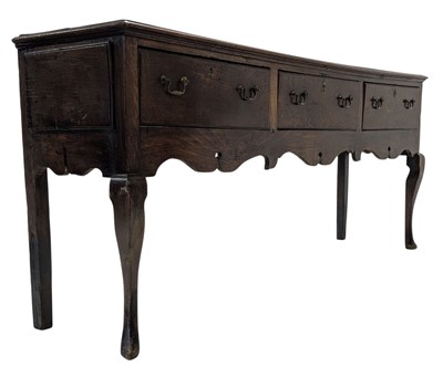 Lot 281 - 17 / EARLY 18TH CENTURY OAK WOOD DRESSER BASE SIDEBOARD