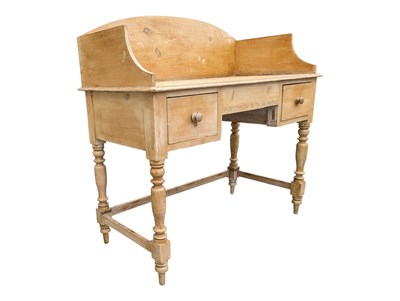 Lot 656 - 19TH CENTURY VICTORIAN PINE WRITING TABLE / DESK