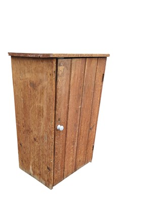 Lot 654 - 19TH CENTURY VICTORIAN PEDESTAL PINE CABINET / CUPBOARD