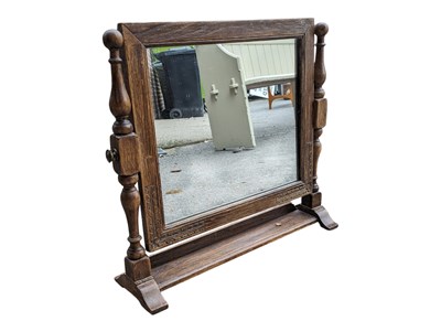 Lot 650 - EARLY 20TH CENTURY ART DECO TABLE TOP DRESSING MIRROR
