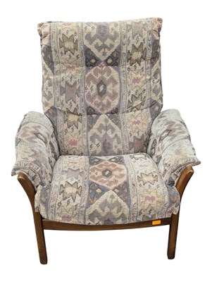 Lot 800 - ERCOL FURNITURE - SAVILLE RANGE - PAIR OF CONTEMPORARY ELM ARMCHAIRS