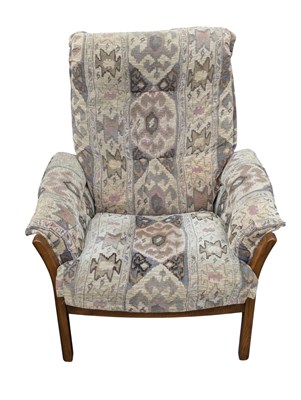 Lot 800 - ERCOL FURNITURE - SAVILLE RANGE - PAIR OF CONTEMPORARY ELM ARMCHAIRS