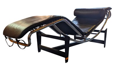 Lot 45 - AFTER LE CORBUSIER - CASSINA TYPE LC4 CHAISE LOUNGE CHAIR