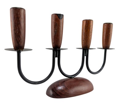 Lot 79 - LUTHJE - MID CENTURY DANISH DESIGNER CANDLESTICK