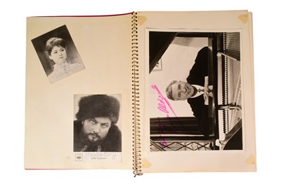 Lot 180 - MUSIC - LARGE ALBUM OF C1960S / 1970S MUSIC AUTOGRAPHS