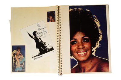 Lot 180 - MUSIC - LARGE ALBUM OF C1960S / 1970S MUSIC AUTOGRAPHS