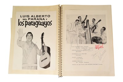 Lot 180 - MUSIC - LARGE ALBUM OF C1960S / 1970S MUSIC AUTOGRAPHS