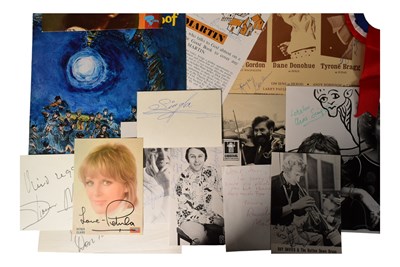 Lot 180 - MUSIC - LARGE ALBUM OF C1960S / 1970S MUSIC AUTOGRAPHS