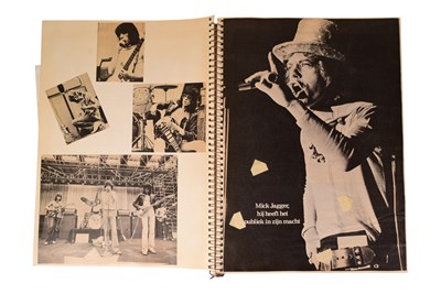 Lot 180 - MUSIC - LARGE ALBUM OF C1960S / 1970S MUSIC AUTOGRAPHS