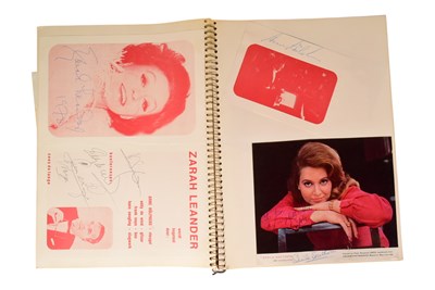 Lot 180 - MUSIC - LARGE ALBUM OF C1960S / 1970S MUSIC AUTOGRAPHS