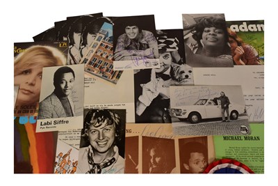 Lot 180 - MUSIC - LARGE ALBUM OF C1960S / 1970S MUSIC AUTOGRAPHS