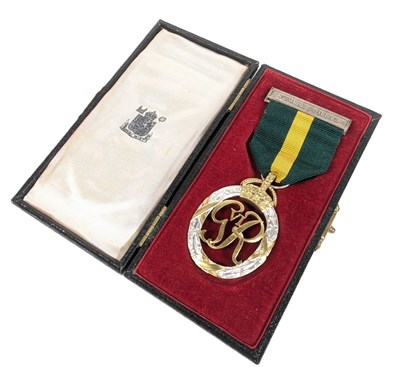 Lot 201 - EFFICIENCY DECORATION TERRITORIAL - KING GEORGE VI 1950