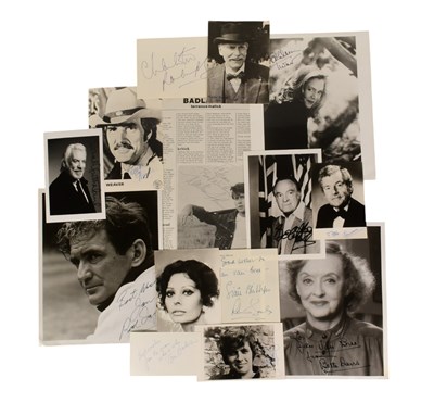 Lot 148 - ACTORS - COLLECTION OF ASSORTED AUTOGRAPHS