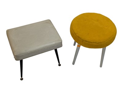 Lot 820 - BRITISH MODERN DESIGN - TWO MID CENTURY RETRO DRESSING TABLE STOOLS