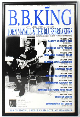 Lot 87 - BB KING - ORIGINAL 1990S TOUR POSTER