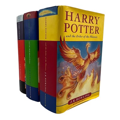 Lot 147 - ROWLING, J. K. 2003-2007 THREE HARRY POTTER BOOKS, FIRST EDITIONS