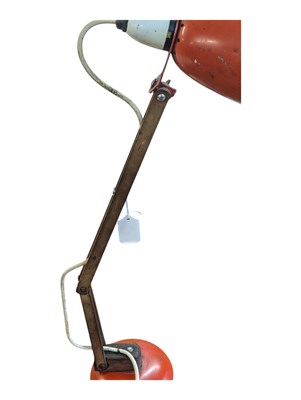Lot 825 - TERENCE CONRAN FOR HABITAT MACLAMP - 1960S RED DESK LAMP