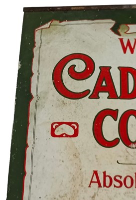 Lot 96 - CADBURY'S COCOA - TURN OF THE CENTURY TIN SIGN