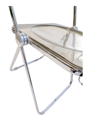 Lot 829 - TWO 1970 ITALIAN CASTELLI PLIA PERSPEX AND CHROME FOLDING CHAIRS