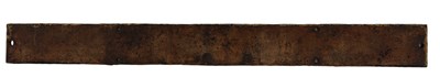 Lot 123 - 20TH CENTURY CAST IRON RAILWAY GATE NOTICE SIGN