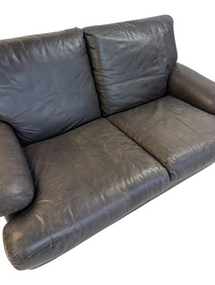 Lot 885 - MID CENTURY ITALIAN DESIGN - BRUNATI MEDA TWO SEAT LEATHER SOFA